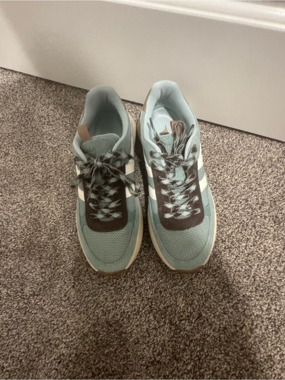Gola Green, brown and White Retro Runner Sneakers